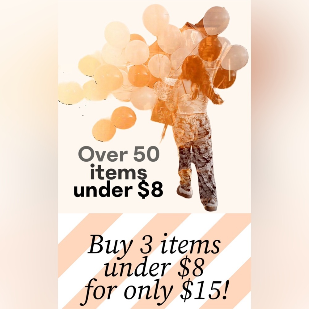 Select 3 items $8 or under for $15!